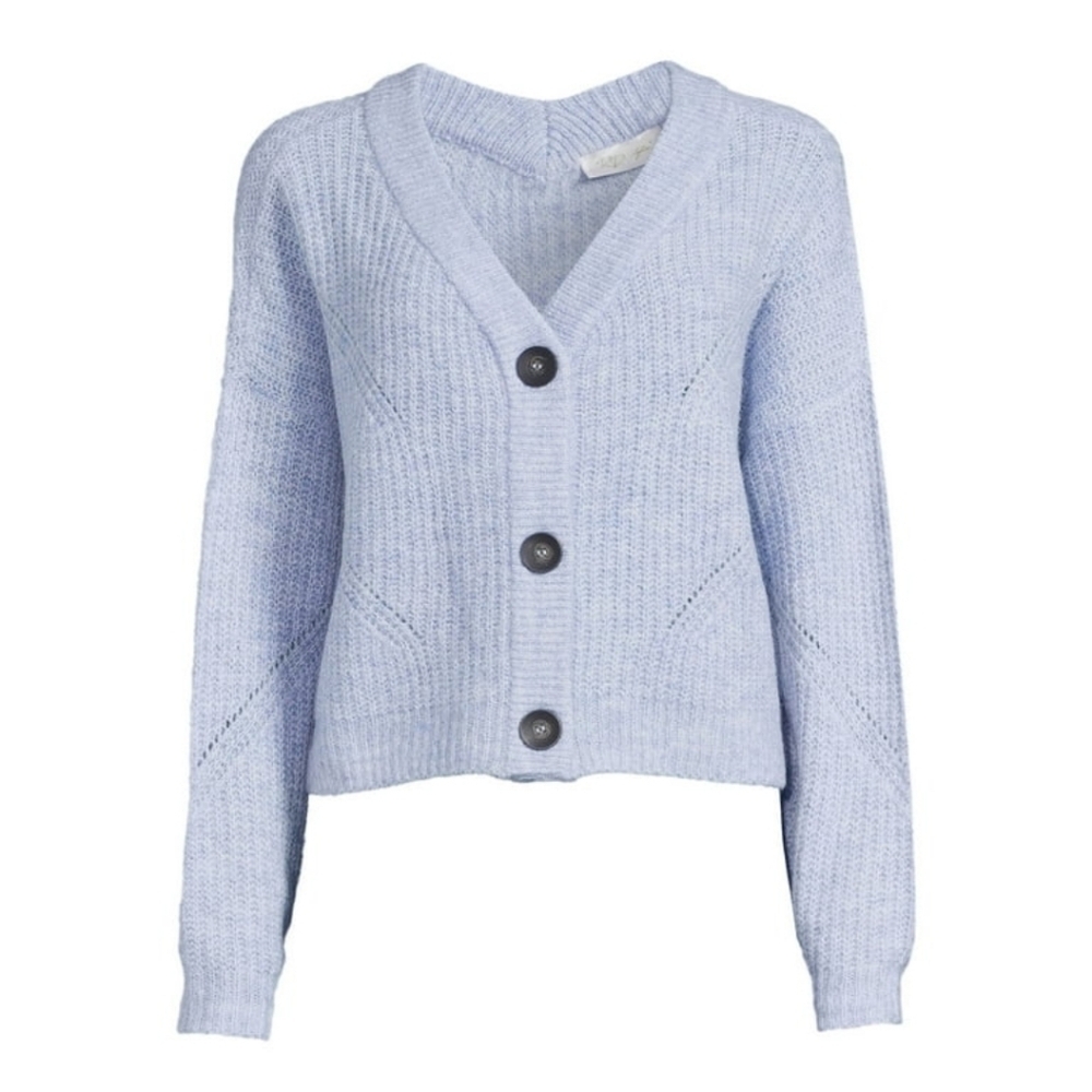 RD Style Women's Cropped Button Front Cardigan‎ Sweater Size Large